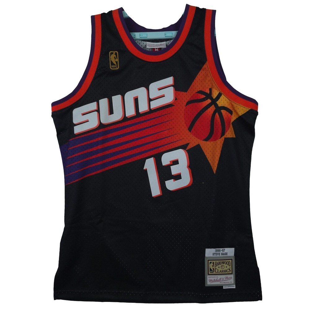 Steve Nash Phoenix Suns Mitchell & Ness NBA Medium Jersey‎ 1996-97 Black #13 NWT